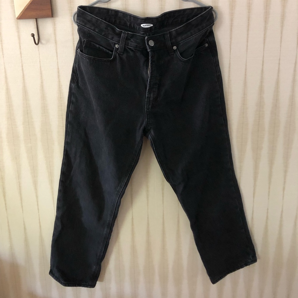 Old Navy - Black Relaxed Jeans - Size 8